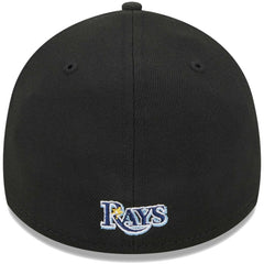 Tampa Bay Rays New Era Logo 39THIRTY Flex Hat - Black Hats
