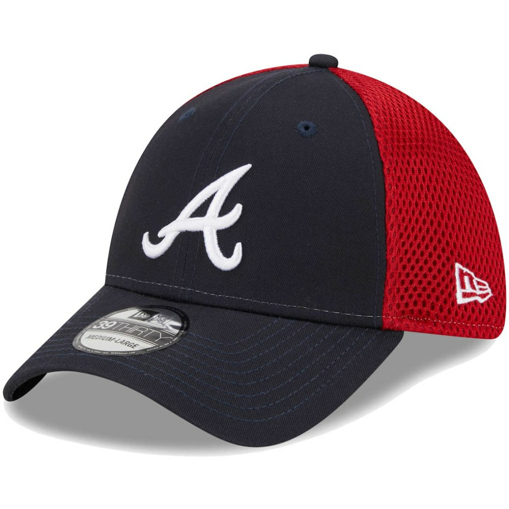 Atlanta Braves New Era Team Neo 39THIRTY Flex Hat - Navy Hats