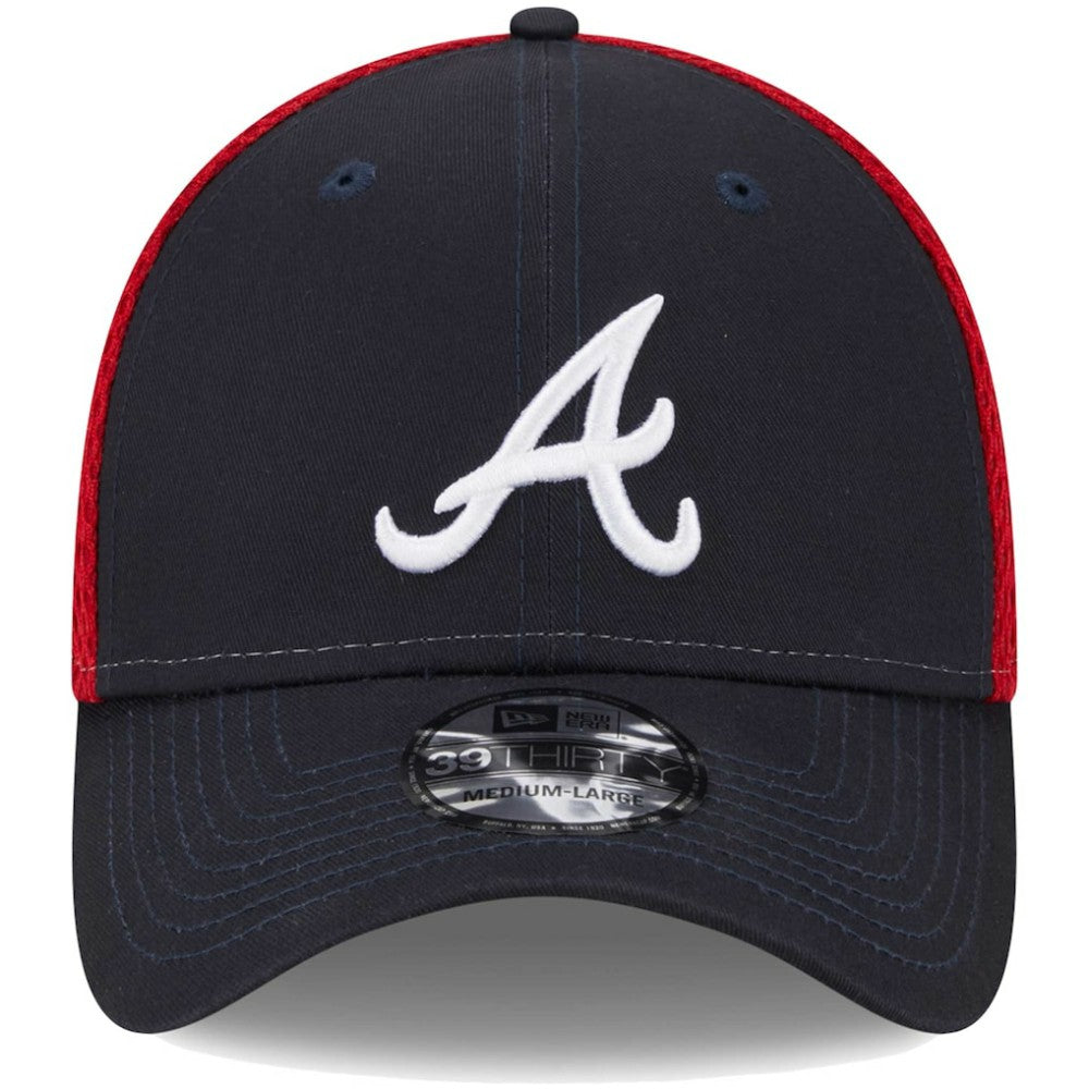 Atlanta Braves New Era Team Neo 39THIRTY Flex Hat - Navy Hats