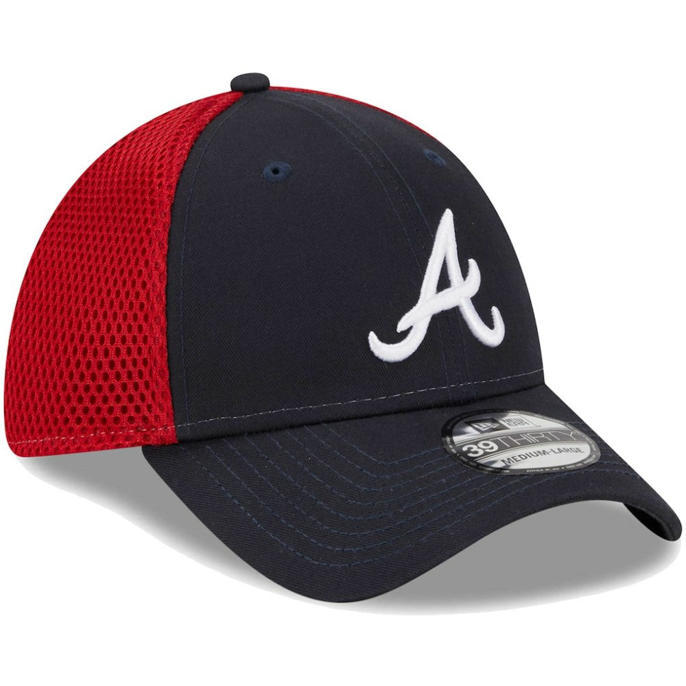Atlanta Braves New Era Team Neo 39THIRTY Flex Hat - Navy Hats