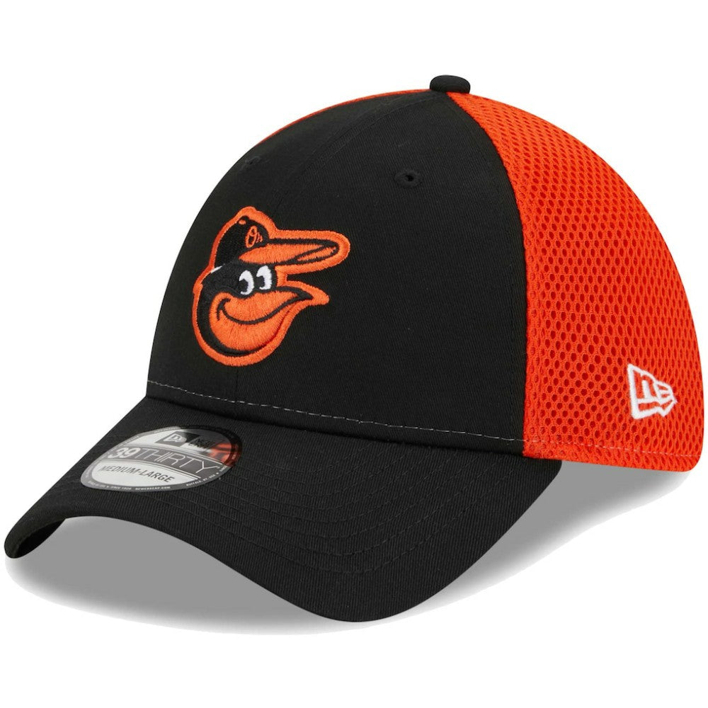 Baltimore Orioles New Era Team Neo 39THIRTY Flex Hat - Black Hats