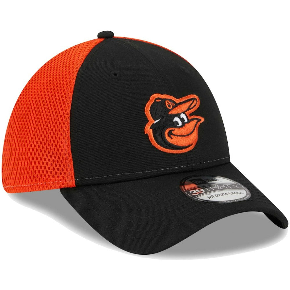 Baltimore Orioles New Era Team Neo 39THIRTY Flex Hat - Black Hats