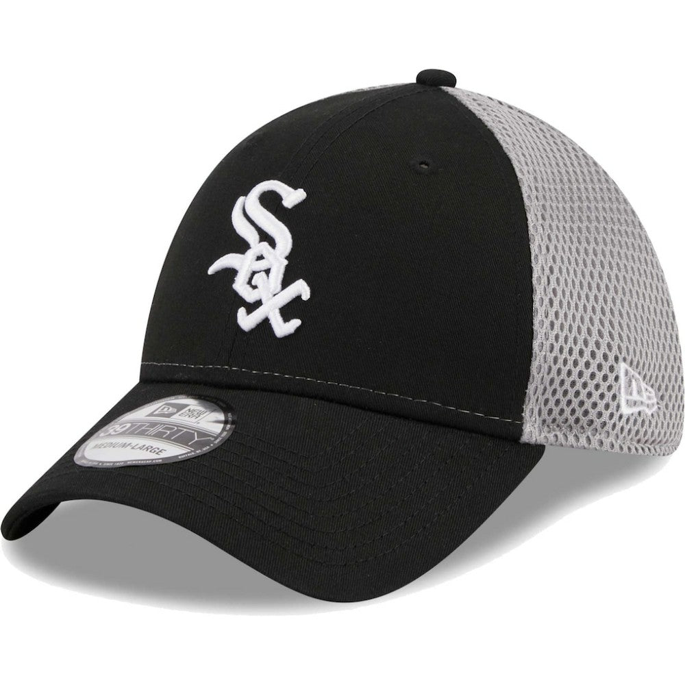 Chicago White Sox New Era Team Neo 39THIRTY Flex Hat - Black Hats