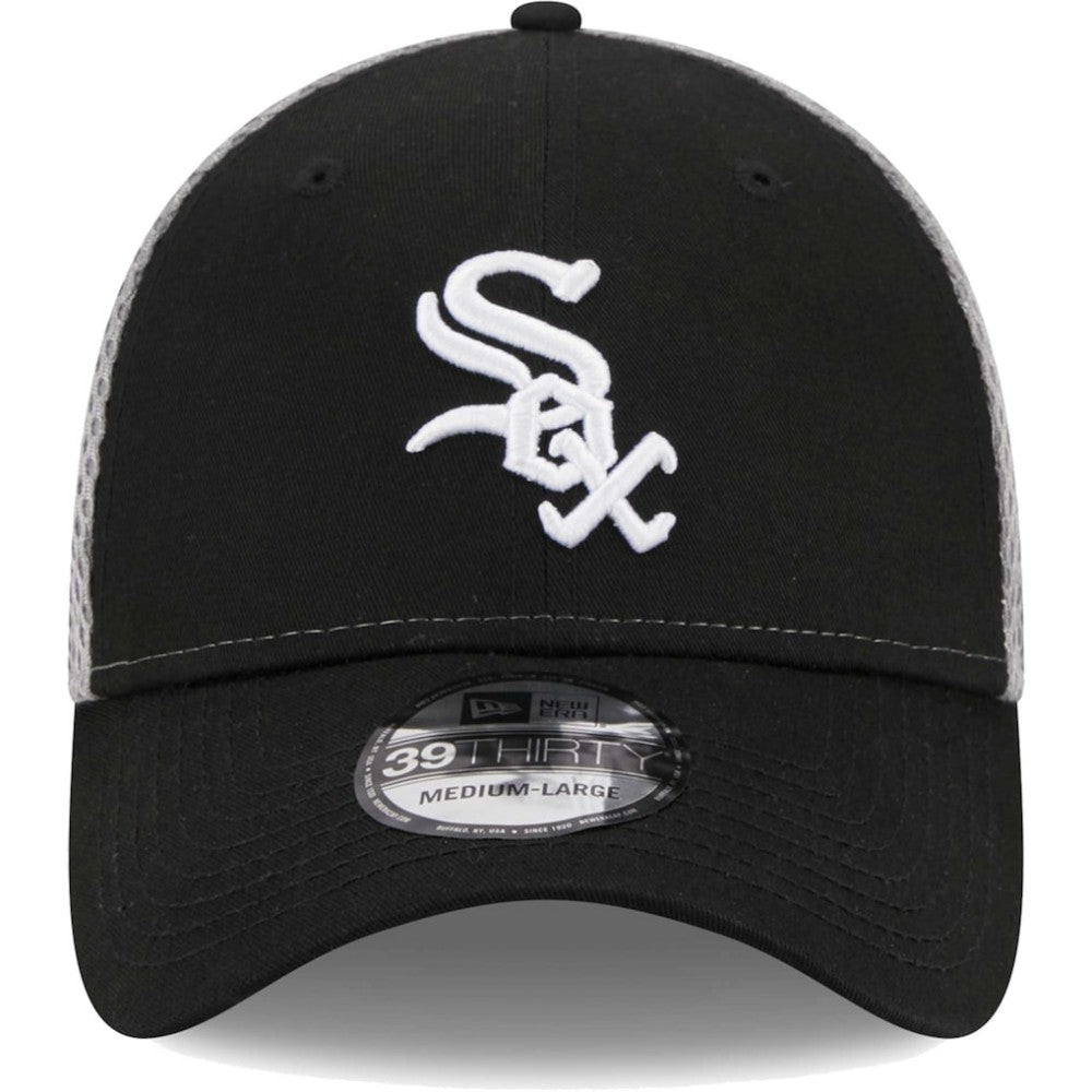 Chicago White Sox New Era Team Neo 39THIRTY Flex Hat - Black Hats