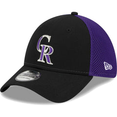Colorado Rockies New Era Team Neo 39THIRTY Flex Hat - Black Hats