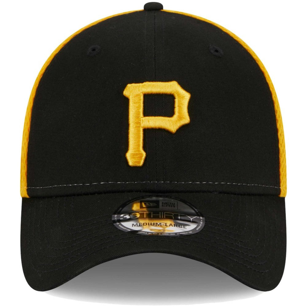 Pittsburgh Pirates New Era Team Neo 39THIRTY Flex Hat - Black Hats