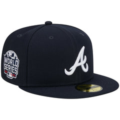 Atlanta Braves New Era  2021 World Series Team Color 59FIFTY Fitted Hat - Navy Hats