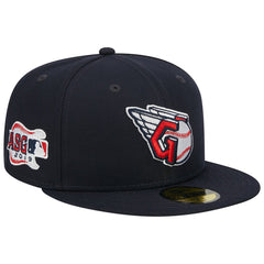 Cleveland Guardians New Era Primary Logo 2019 MLB All-Star Game Team Color 59FIFTY Fitted Hat - Navy Hats