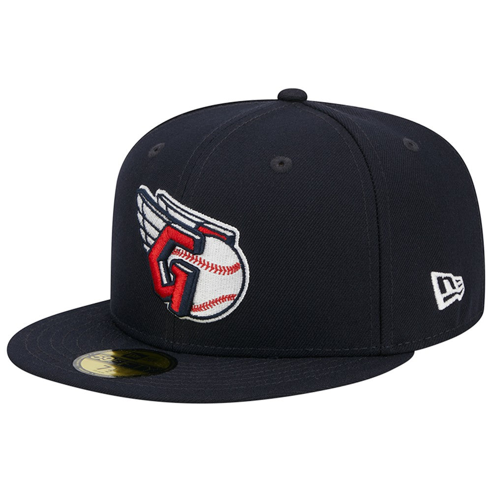 Cleveland Guardians New Era Primary Logo 2019 MLB All-Star Game Team Color 59FIFTY Fitted Hat - Navy Hats