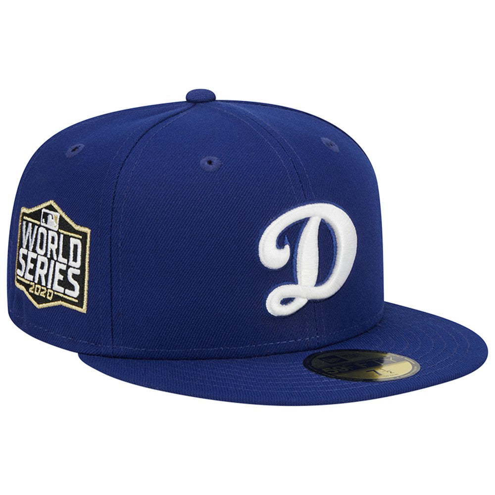 Los Angeles Dodgers New Era Alternate Logo 2020 World Series Team Color 59FIFTY Fitted Hat - Royal Hats