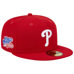 Philadelphia Phillies New Era  1980 World Series Team Color 59FIFTY Fitted Hat - Red Hats