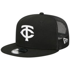 Minnesota Twins New Era Trucker 9FIFTY Snapback Hat - Black Hats