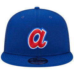Atlanta Braves New Era Cooperstown Collection Team Color Trucker 9FIFTY Snapback Hat - Royal Hats