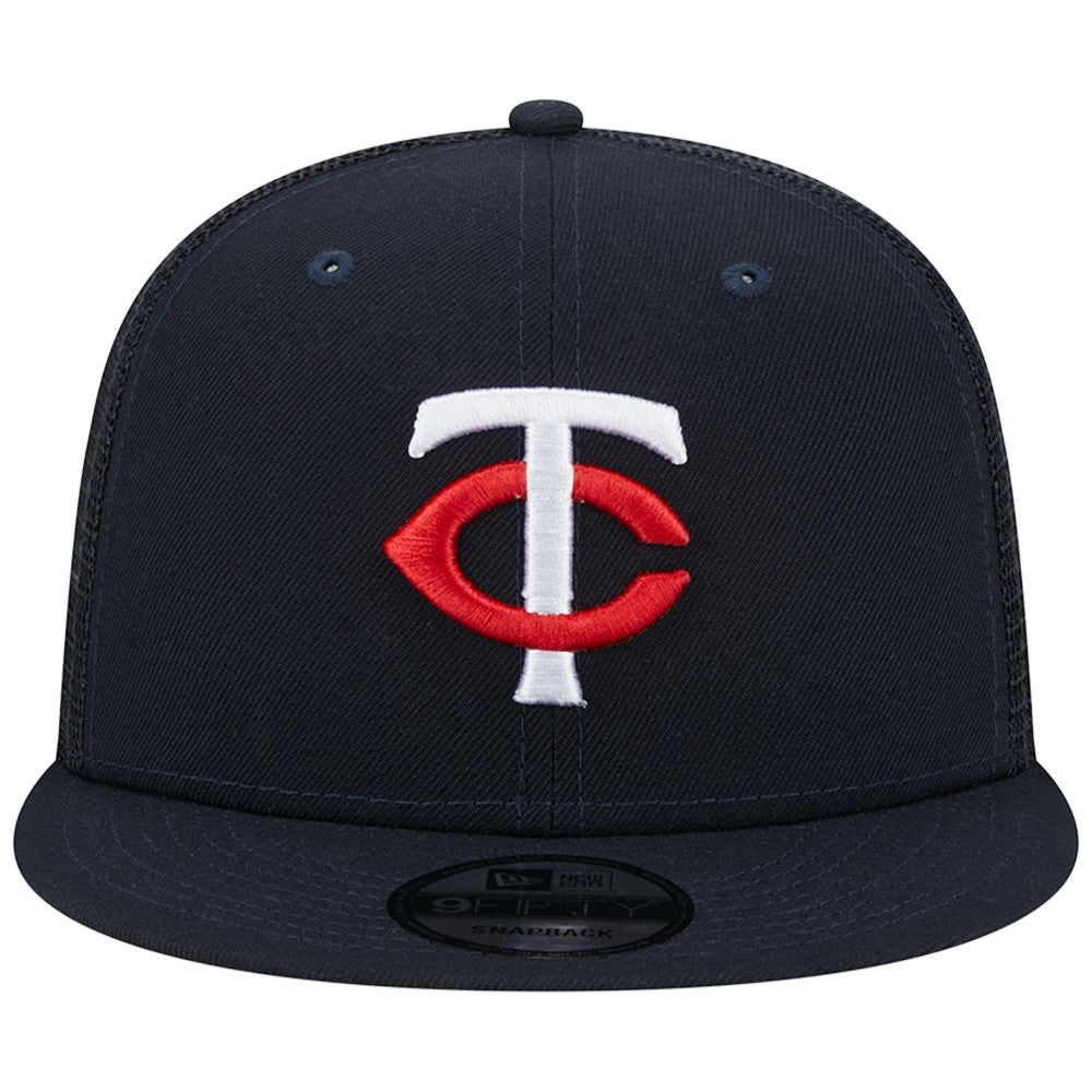Minnesota Twins New Era Team Color Trucker 9FIFTY Snapback Hat - Navy Hats