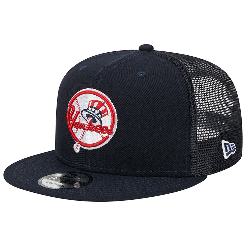 New York Yankees New Era Team Color Trucker 9FIFTY Snapback Hat - Navy Hats