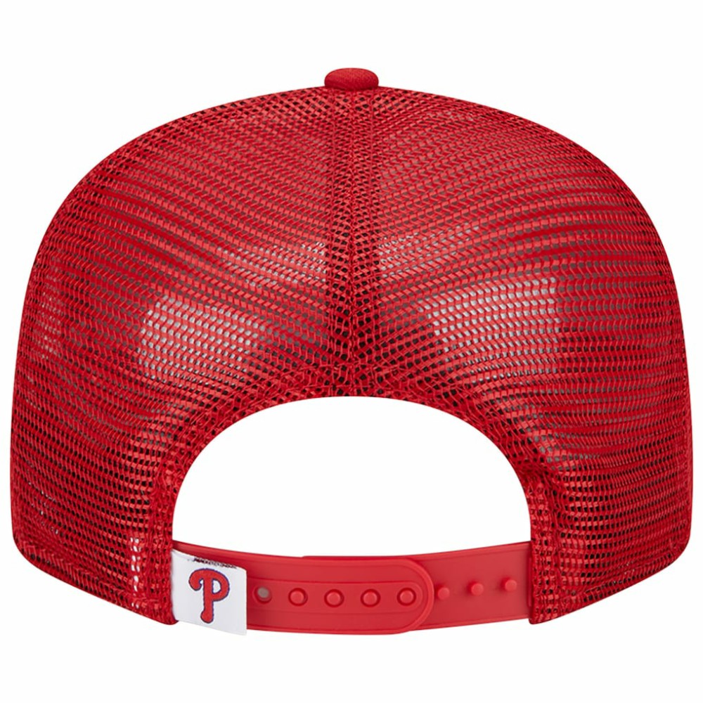 Philadelphia Phillies New Era Team Color Trucker 9FIFTY Snapback Hat - Red Hats