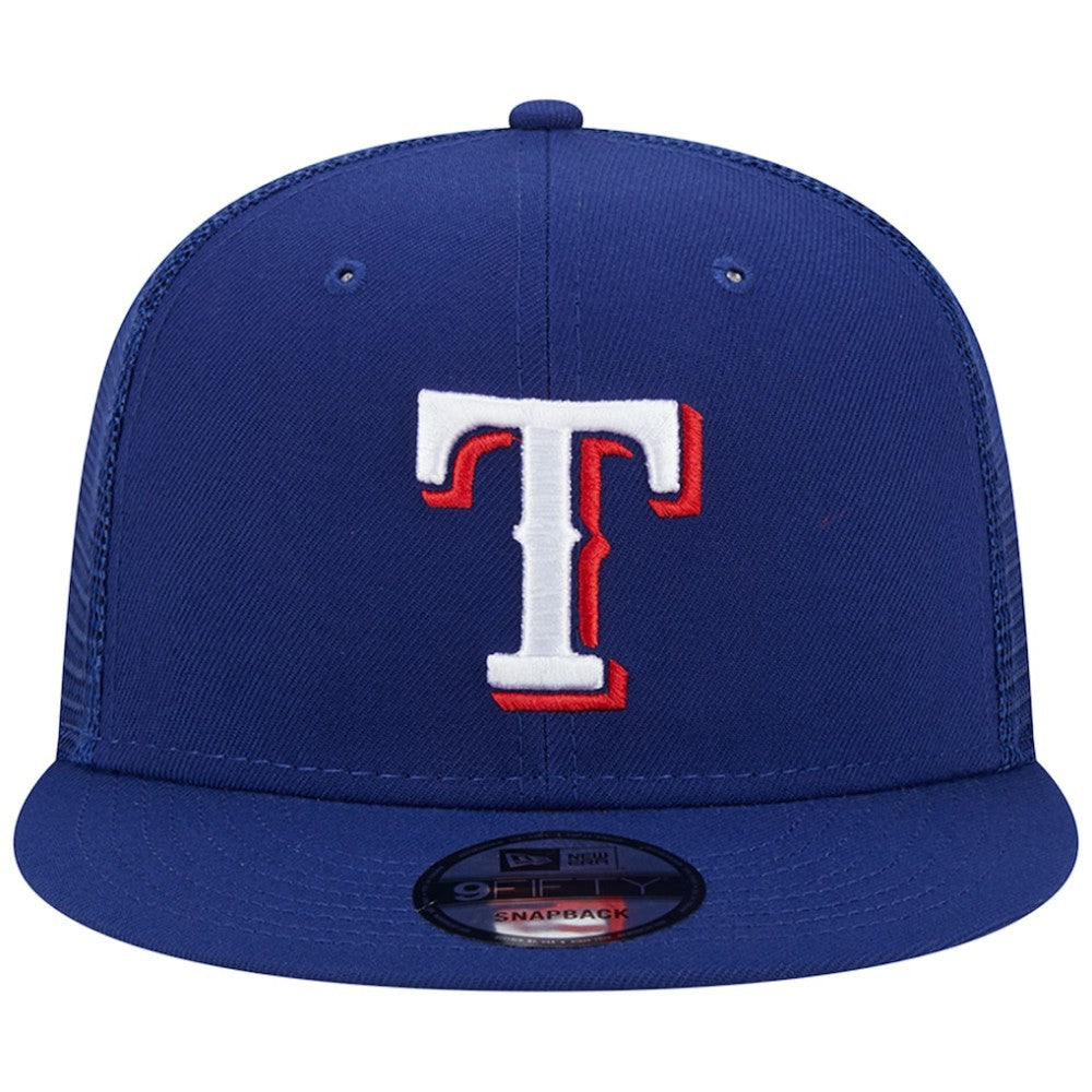 Texas Rangers New Era Team Color Trucker 9FIFTY Snapback Hat - Royal Hats