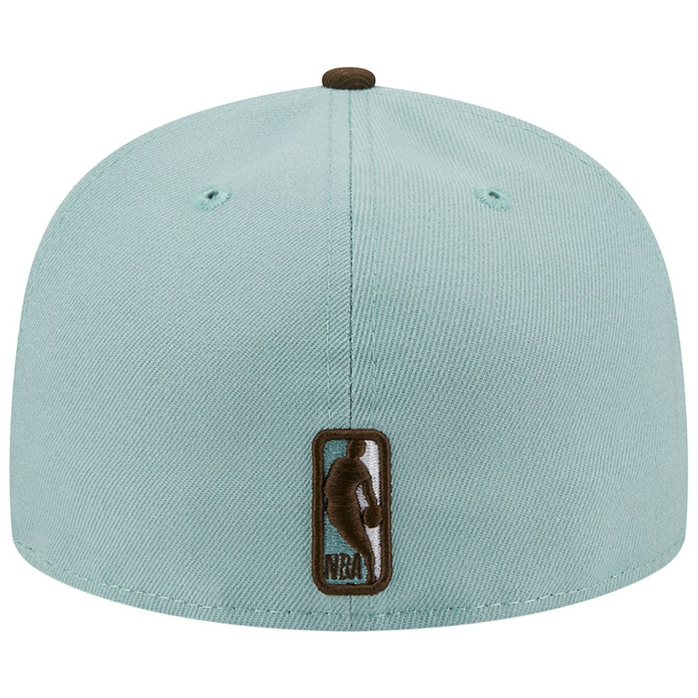 Philadelphia 76ers Two-Tone 59FIFTY Fitted Hat Light Blue/Brown