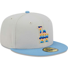 Los Angeles Dodgers New Era Beach Front 59FIFTY Fitted Hat - Natural Hats