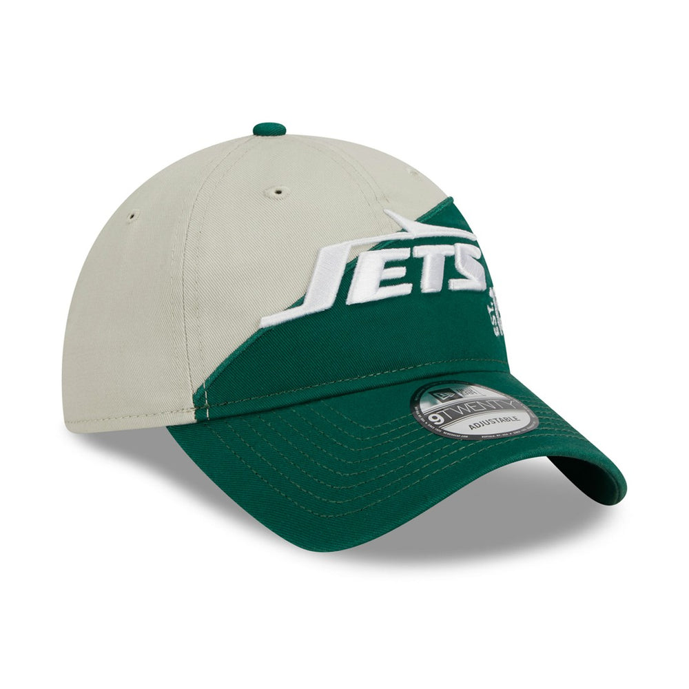 New York Jets New Era 2023 Sideline Historic 9TWENTY Adjustable Hat Cream/Green