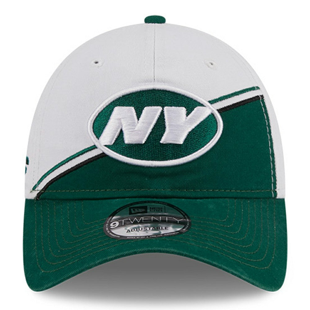 New York Jets New Era 2023 Sideline 9TWENTY Adjustable Hat White/Green