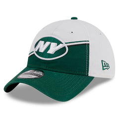 New York Jets New Era 2023 Sideline 9TWENTY Adjustable Hat White/Green