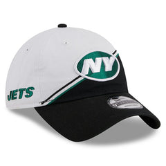 New York Jets New Era 2023 Sideline 9TWENTY Adjustable Hat White/Black