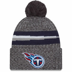 Tennessee Titans New Era 2023 Sideline Sport Cuffed Pom Knit Hat Gray