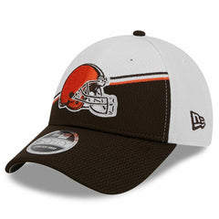 Cleveland Browns New Era 2023 Sideline 9FORTY Adjustable Hat White/Brown