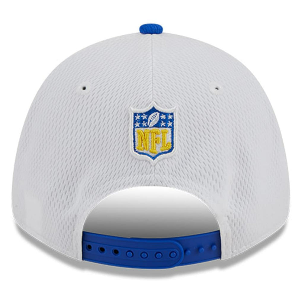 Los Angeles Rams New Era 2023 Sideline 9FORTY Adjustable Hat White/Royal
