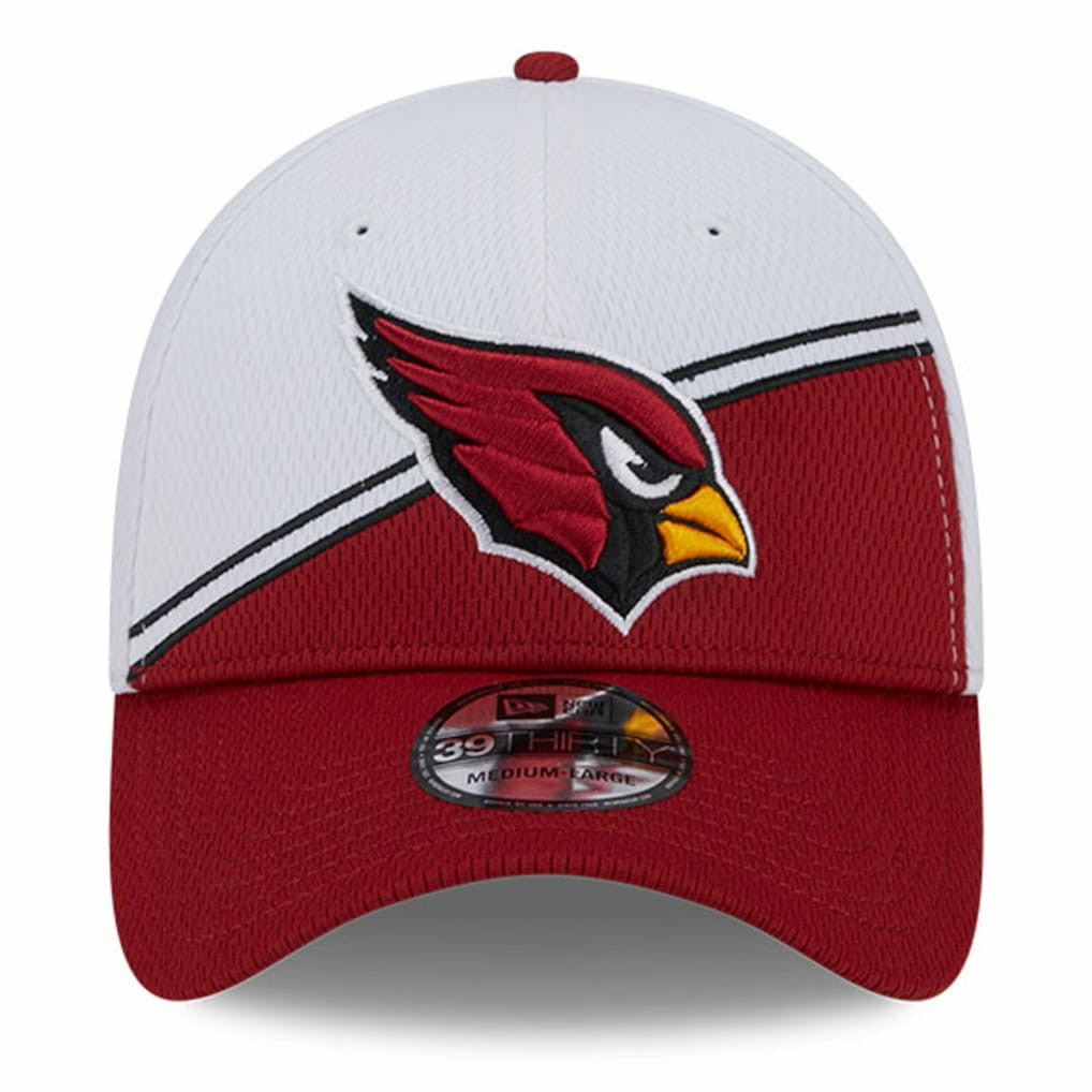 Arizona Cardinals New Era 2023 Sideline 39THIRTY Flex Hat White/Cardinal