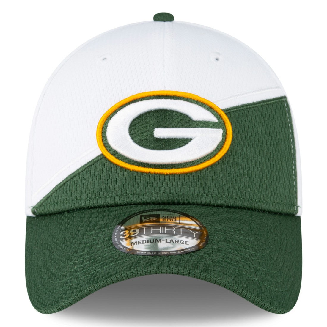 Green Bay Packers New Era 2023 Sideline 39THIRTY Flex Hat White/Green