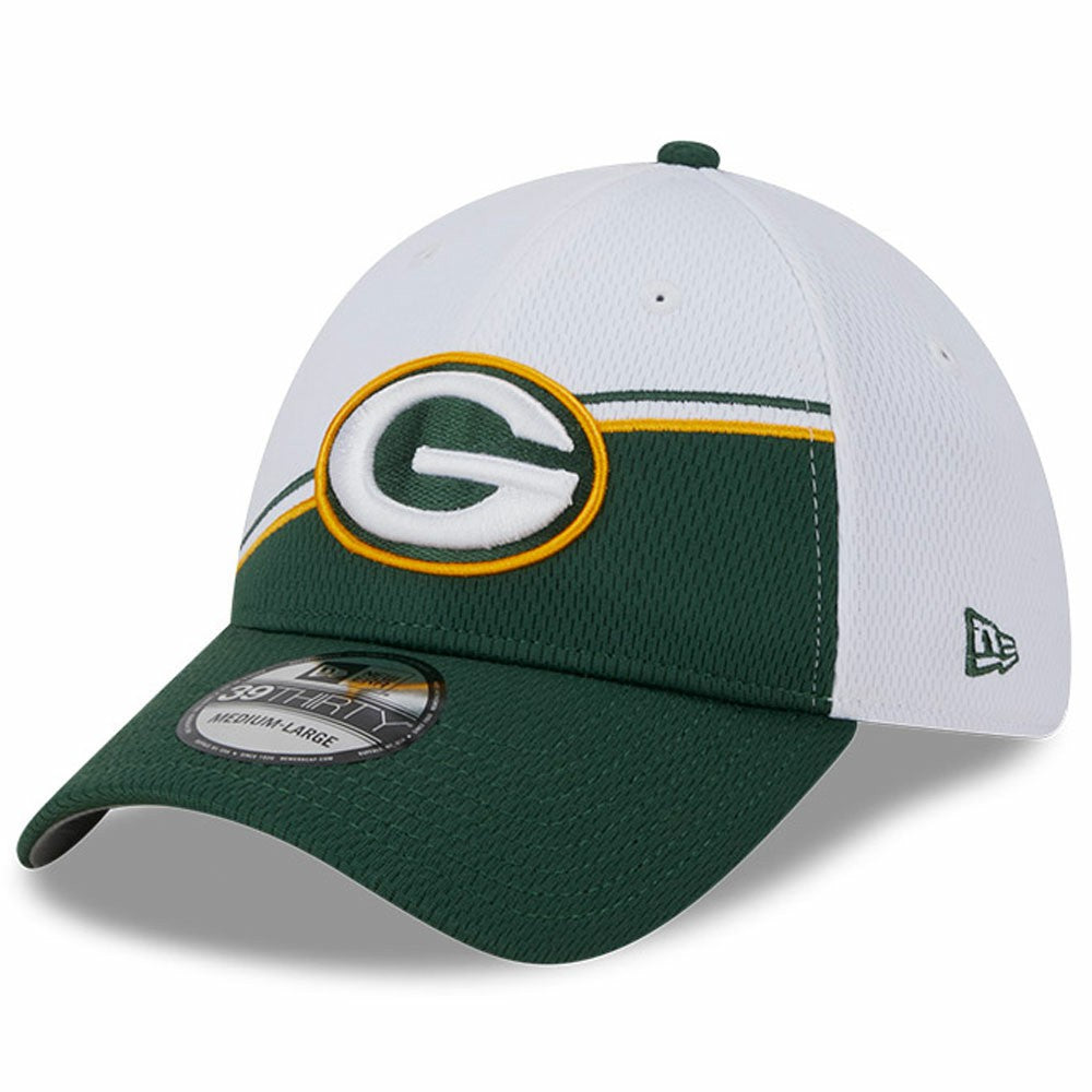 Green Bay Packers New Era 2023 Sideline 39THIRTY Flex Hat White/Green