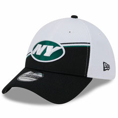 New York Jets New Era 2023 Sideline 39THIRTY Flex Hat White/Black