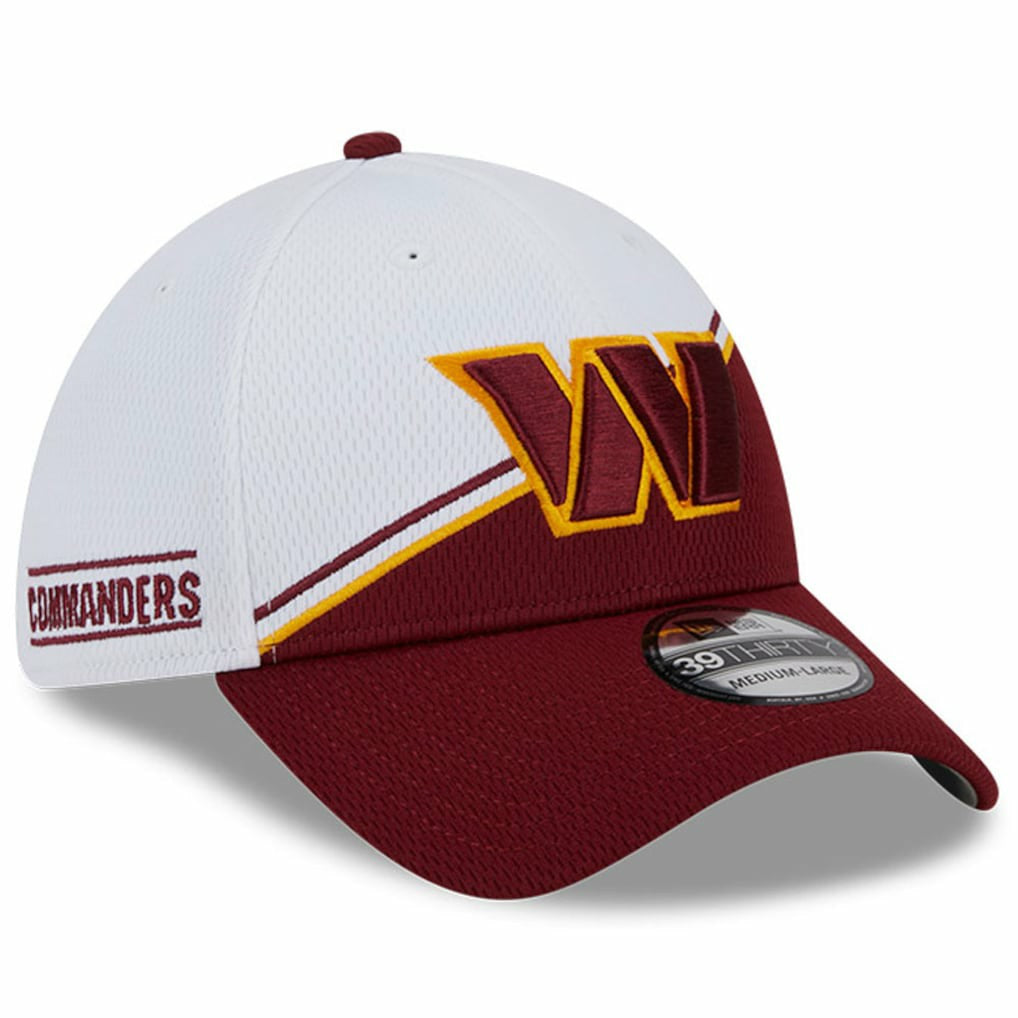 Washington Commanders New Era 2023 Sideline 39THIRTY Flex Hat White/Burgundy