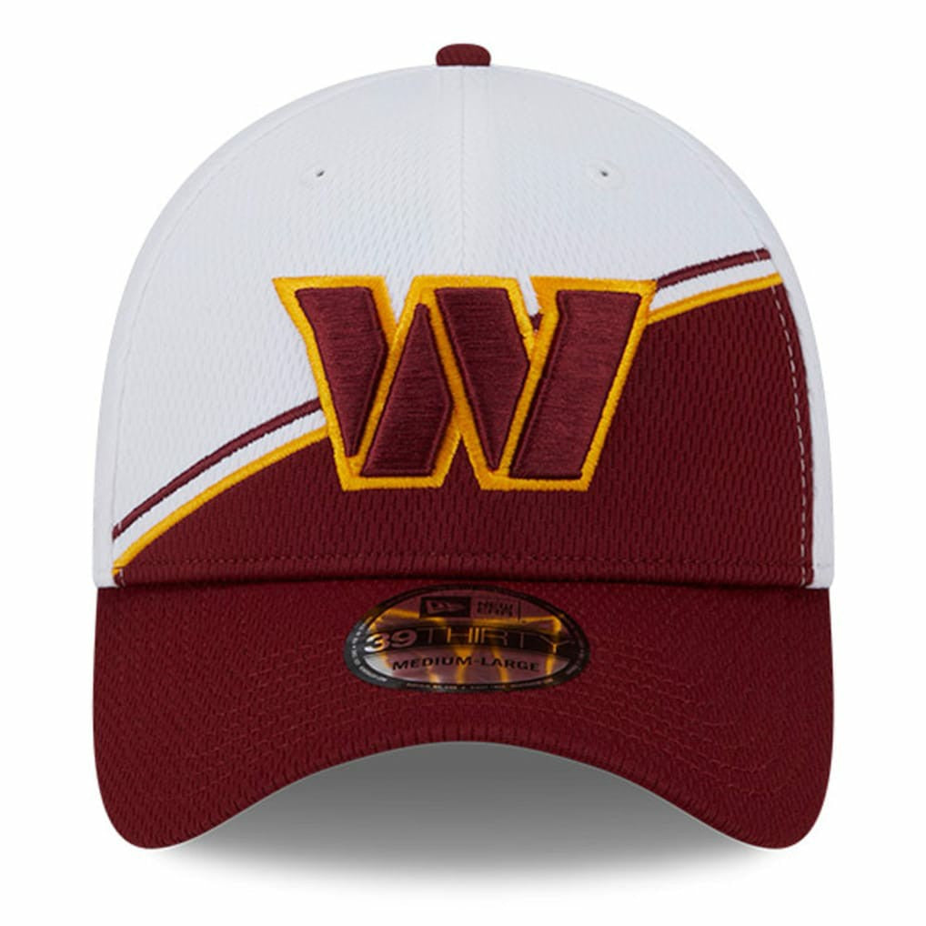 Washington Commanders New Era 2023 Sideline 39THIRTY Flex Hat White/Burgundy