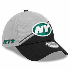 New York Jets New Era 2023 Sideline 39THIRTY Flex Hat Gray/Black