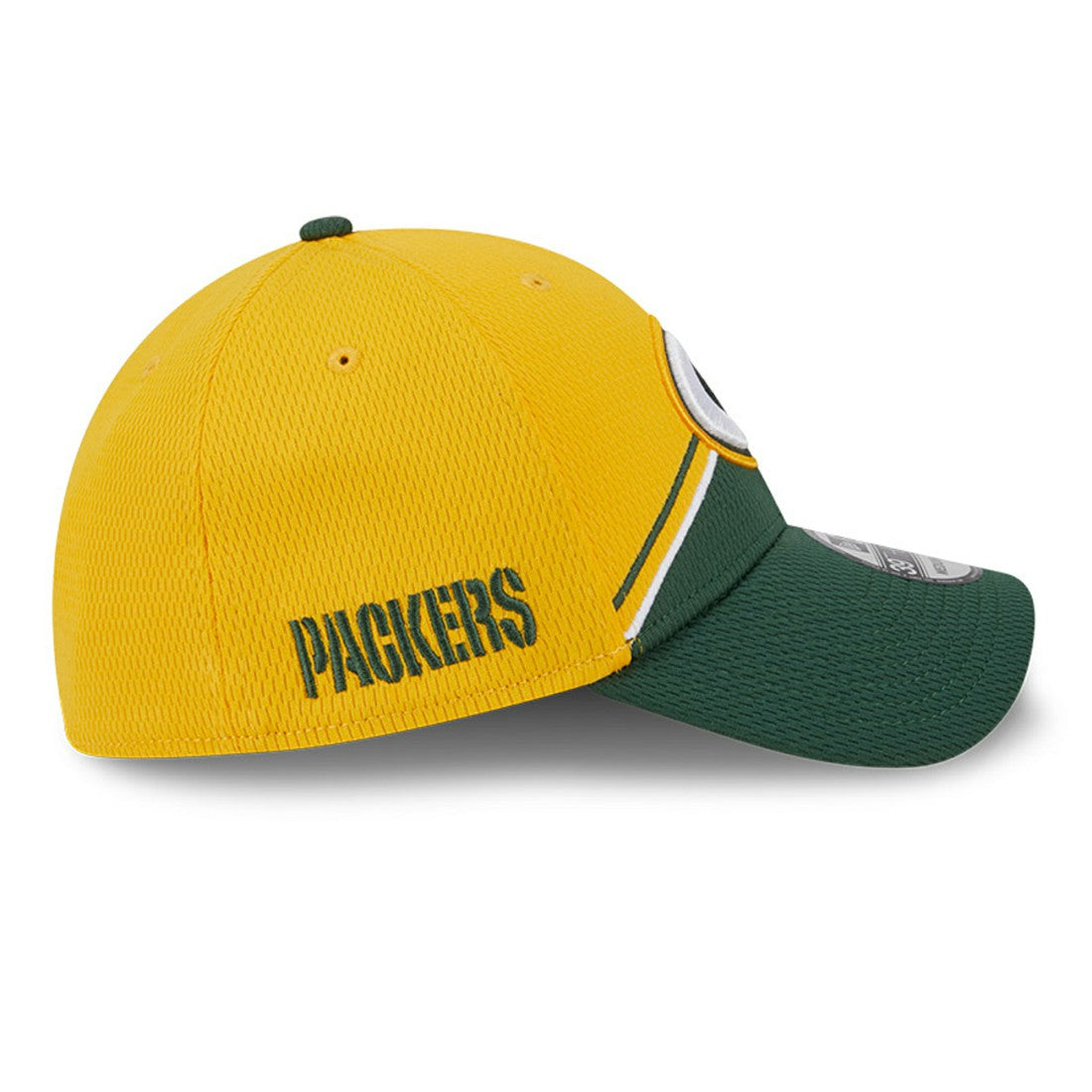 Green Bay Packers New Era 2023 Sideline 39THIRTY Flex Hat Gold/Green