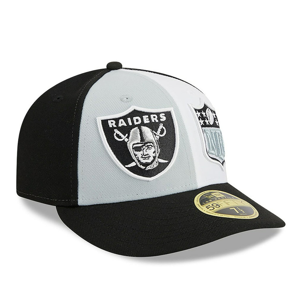 Las Vegas Raiders New Era 2023 Sideline Low Profile 59FIFTY Fitted Hat Gray/Black