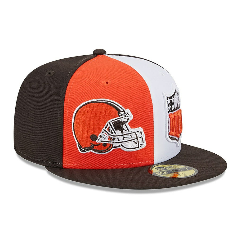 Cleveland Browns New Era 2023 Sideline 59FIFTY Fitted Hat Orange/Brown
