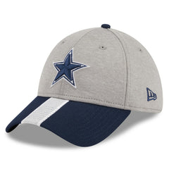 Dallas Cowboys New Era Stripe 39THIRTY Flex Hat Heather Silver