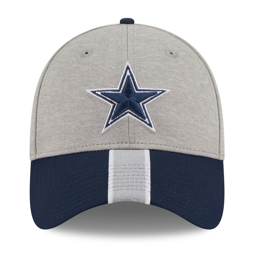 Dallas Cowboys New Era Stripe 39THIRTY Flex Hat Heather Silver