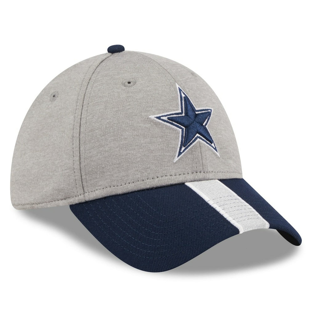 Dallas Cowboys New Era Stripe 39THIRTY Flex Hat Heather Silver