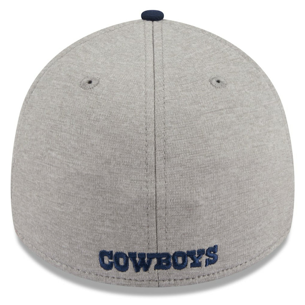 Dallas Cowboys New Era Stripe 39THIRTY Flex Hat Heather Silver