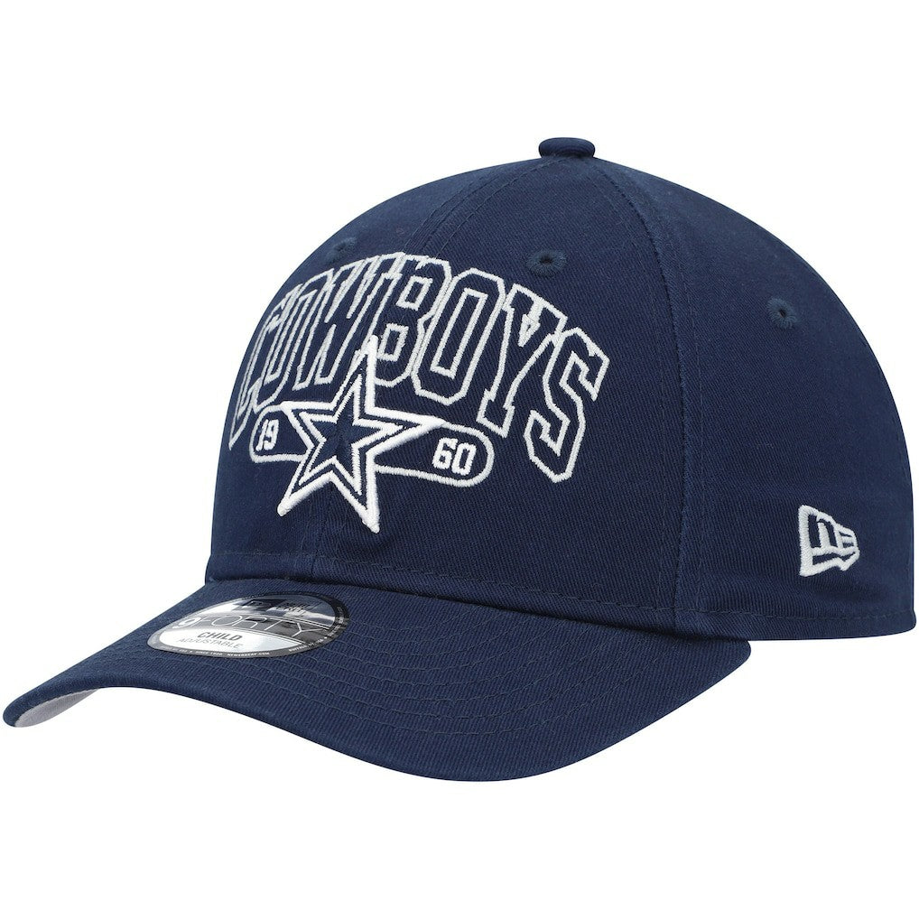 Dallas Cowboys New Era Preschool Outline 9FORTY Adjustable Hat Navy