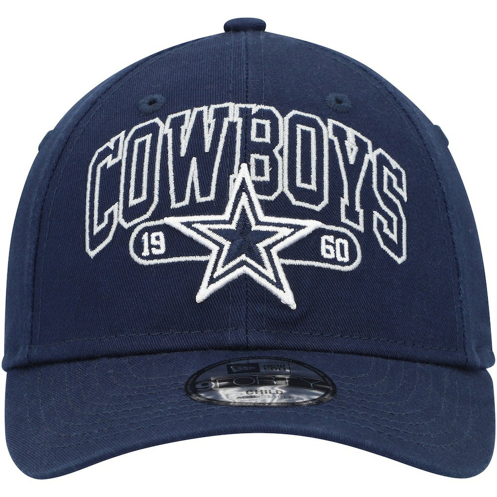 Dallas Cowboys New Era Preschool Outline 9FORTY Adjustable Hat Navy
