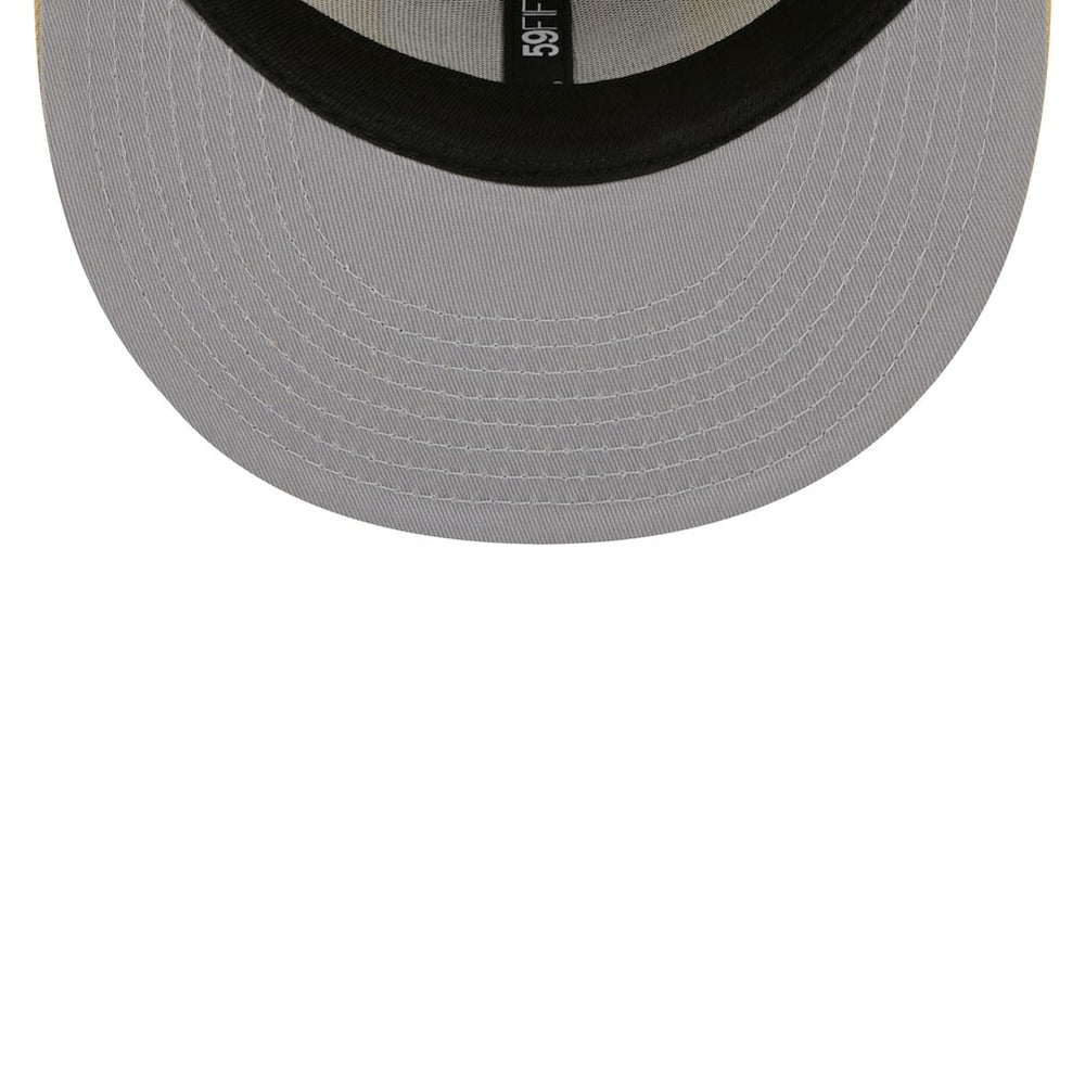Las Vegas Raiders New Era Raffia Front 59FIFTY Fitted Hat Khaki