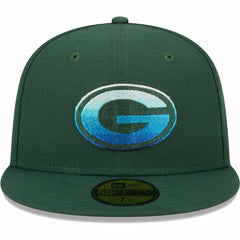Green Bay Packers New Era Gradient 59FIFTY Fitted Hat Green