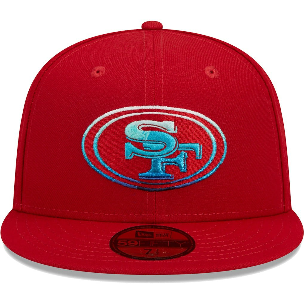 San Francisco 49ers New Era Gradient 59FIFTY Fitted Hat Scarlet