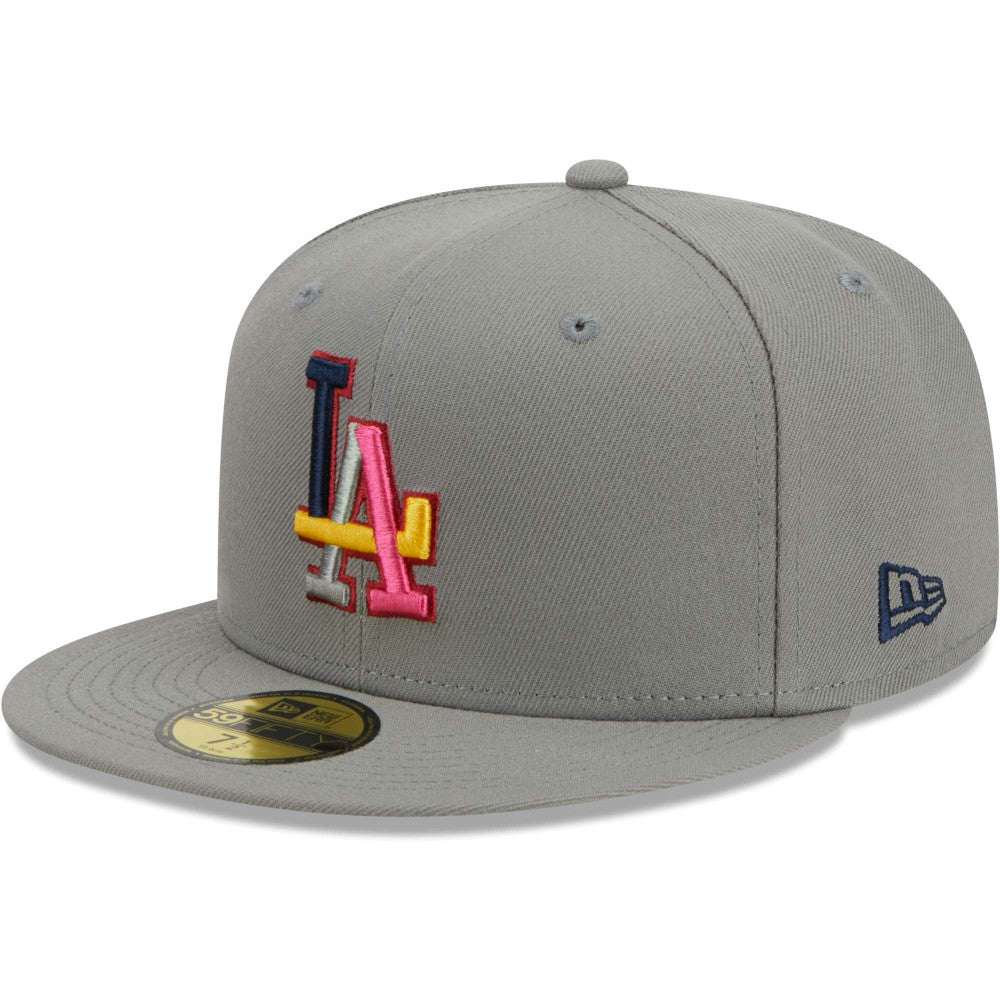 Los Angeles Dodgers New Era Color Pack 59FIFTY Fitted Hat - Gray Hats
